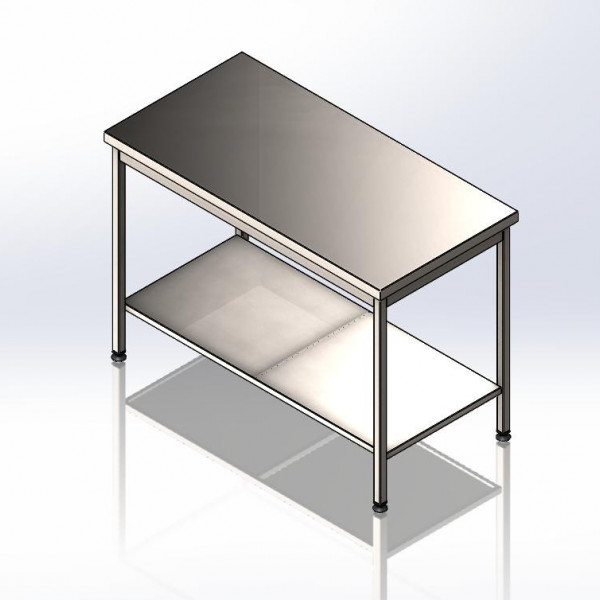 Стол островной с полкой 1200х600х850 - 1